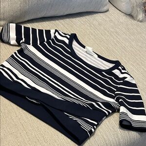 Must Have Navy and White Striped Top